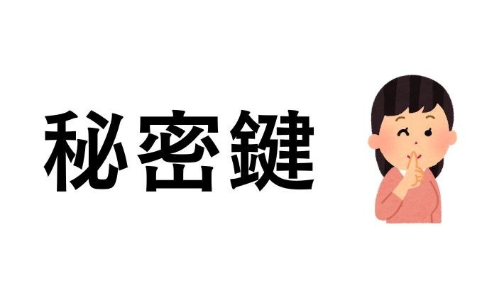 ウォレットの秘密鍵を伝える